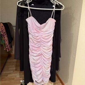 Windsor Blush Ruched Mini Dress